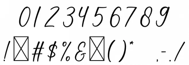 Snowflake Font OTHER CHARS