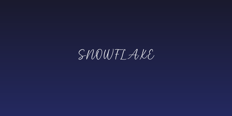 Snowflake Social Header