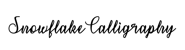 SnowflakeCalligraphy  font caratteri gratis