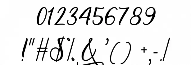 SnowflakeCalligraphy Font OTHER CHARS