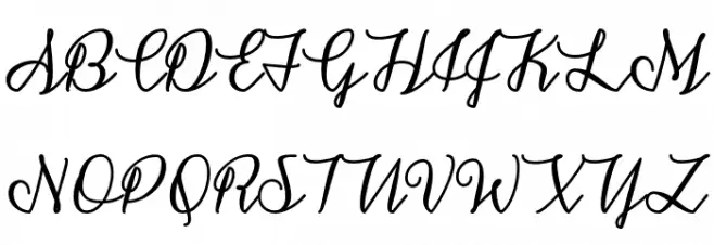 SnowflakeCalligraphy Schriftart Groß
