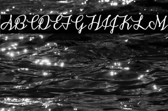 SnowflakeCalligraphy Font examples