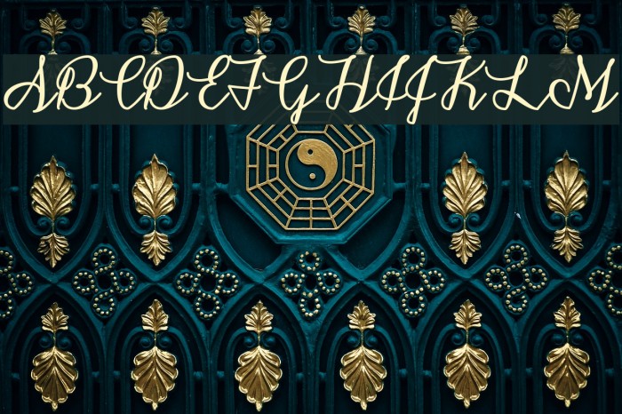 SnowflakeCalligraphy Font examples