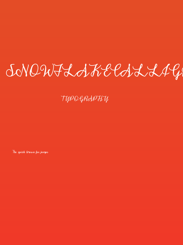 SnowflakeCalligraphy Poster