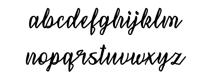SnowflakeCalligraphy Font LOWERCASE