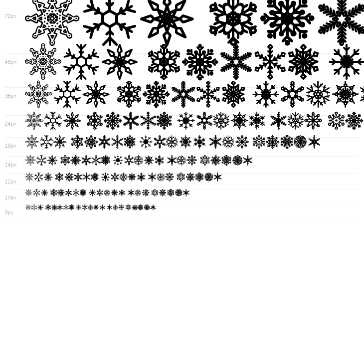 Snowflakes St Waterfall