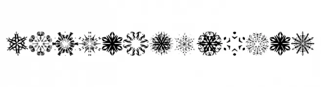 Snowflakes tfb  Frei Schriftart Herunterladen