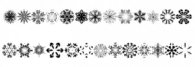 Snowflakes tfb Fuentes MINÚSCULAS