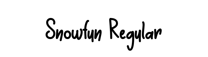 Snowfun Regular  Frei Schriftart Herunterladen
