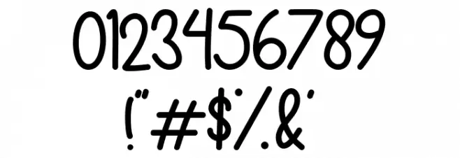 Snowfun Regular Font OTHER CHARS