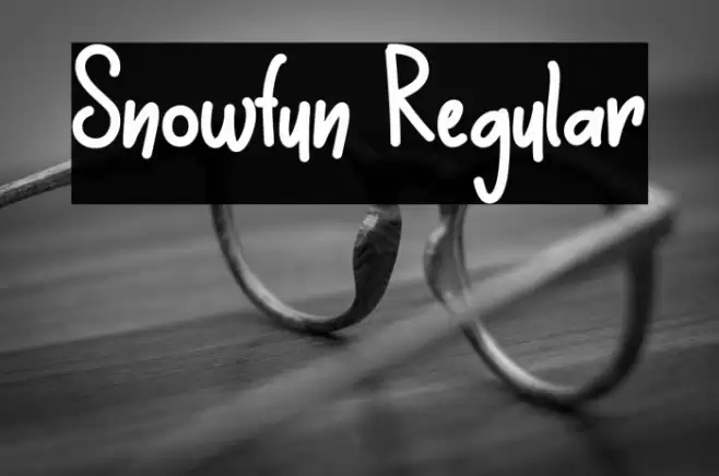 Snowfun Regular Font examples