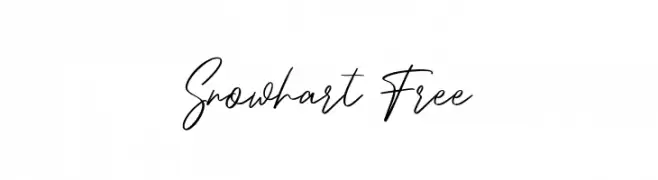 Snowhart Free  免费字体下载