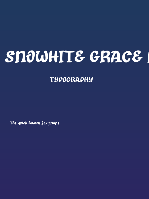 Snowhite Grace Demo Poster