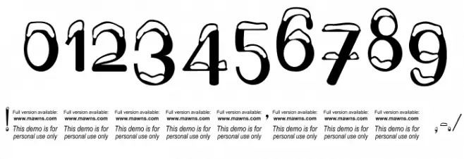 SnowhouseDEMO Font OTHER CHARS