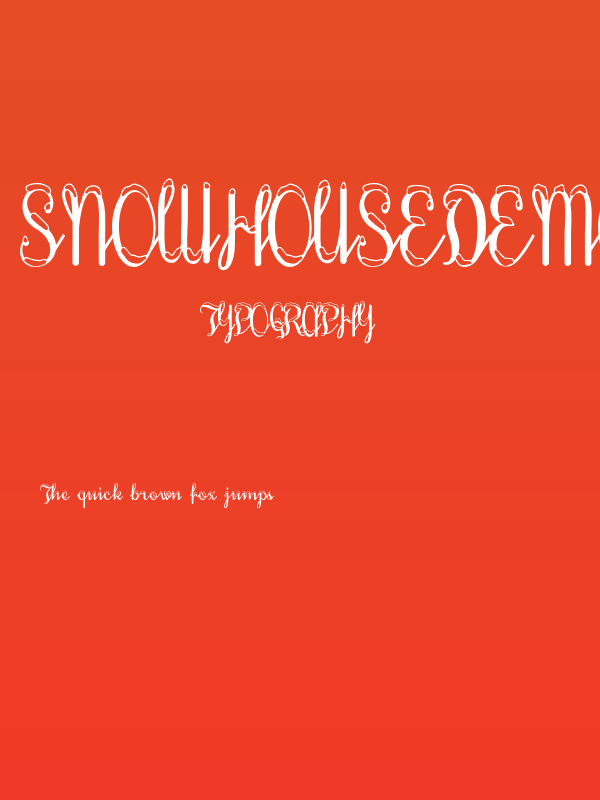 SnowhouseDEMO Poster
