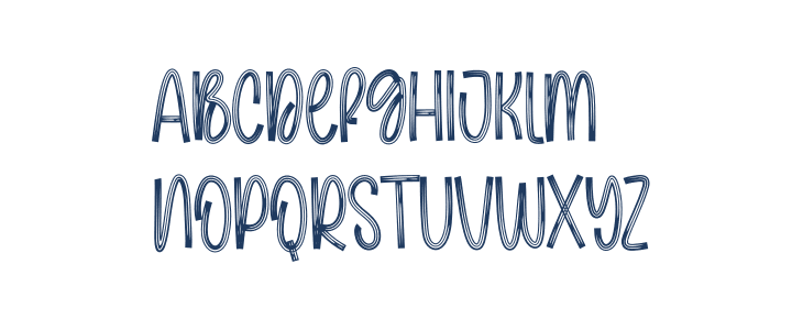Snowing Night Uppercase