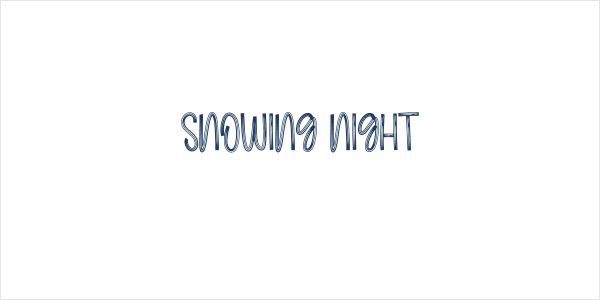 Snowing Night Logo