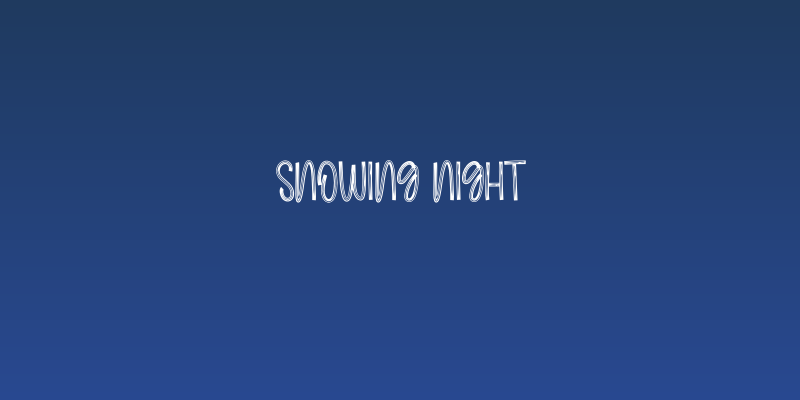 Snowing Night Social Header