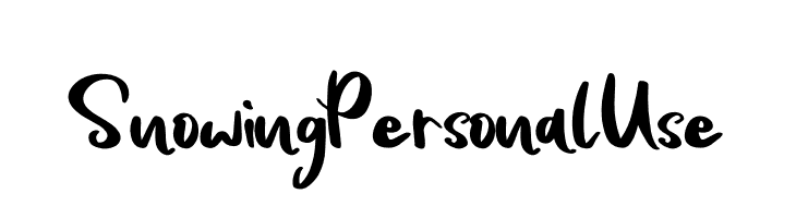 Snowing Personal Use  font caratteri gratis