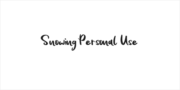 Snowing Personal Use Logo