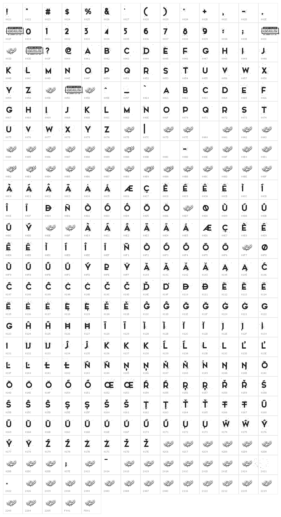 Snowinter Free Character Map