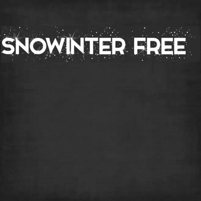 Snowinter Free Font examples