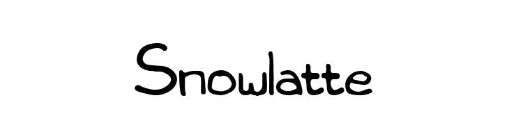 Snowlatte फ़ॉन्ट