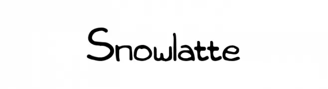 Snowlatte  Frei Schriftart Herunterladen