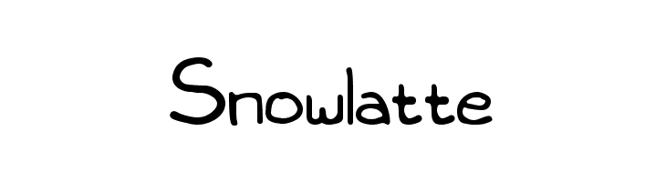 Snowlatte  Скачать бесплатные шрифты