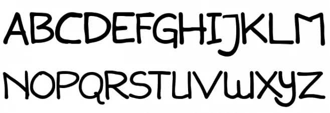 Snowlatte Font Litere mari