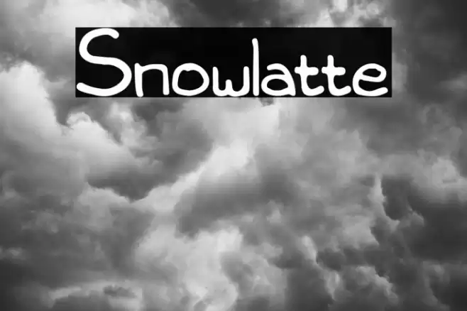 Snowlatte Font examples