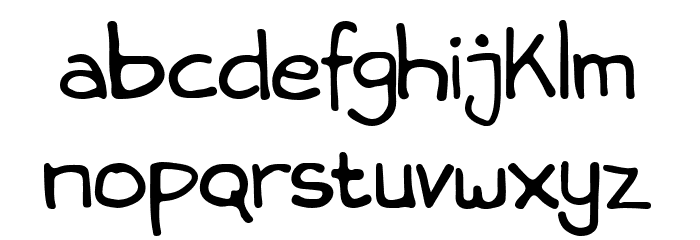 Snowlatte Font LOWERCASE