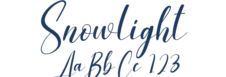 Snowlight Font Preview