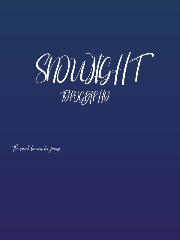 Snowlight Poster