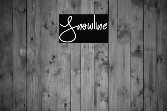 Snowline Font examples