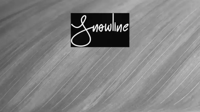 Snowline Font examples