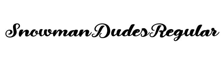 Snowman Dudes Regular Font