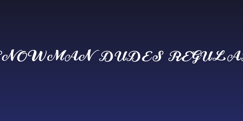 Snowman Dudes Regular Social Header