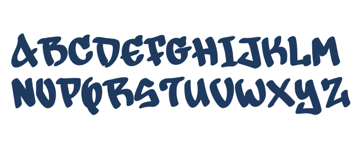 Snowman Graffiti Demo Uppercase