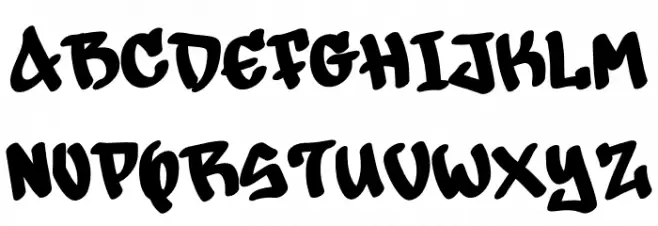 Snowman Graffiti Demo Font Litere mari