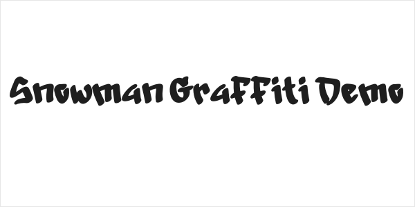 Snowman Graffiti Demo Logo