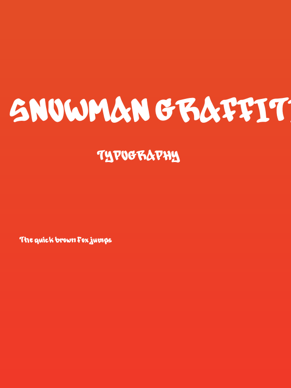 Snowman Graffiti Demo Poster