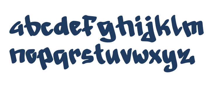 Snowman Graffiti Demo Lowercase