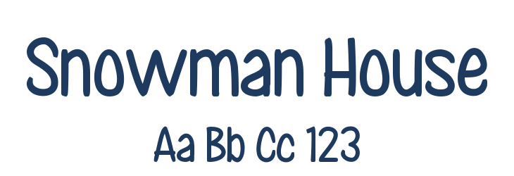 Snowman House Font Preview