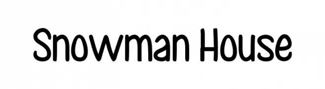 Snowman House 字体