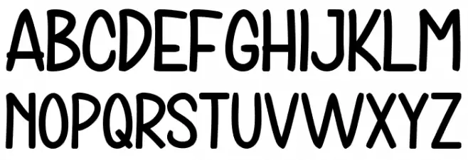 Snowman House 字体 大写