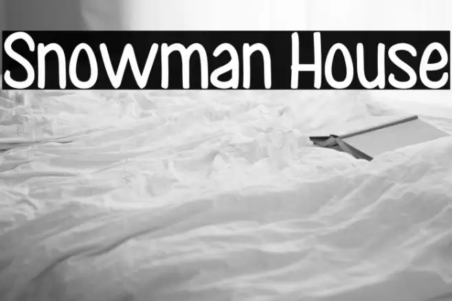 Snowman House 字体 examples