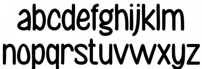 Snowman House 字体 小写