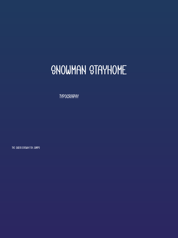 Snowman Stayhome Poster