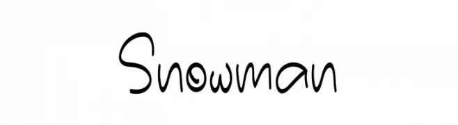 Snowman Fonte